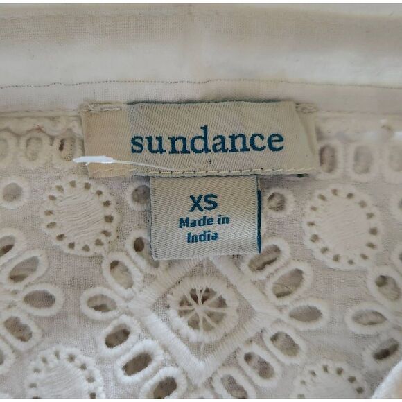 Sundance Jolene Elegance Eyelet Cottagecore Top Size XS - Picture 7 of 8